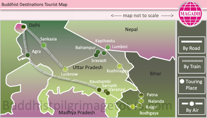 Buddhist Destination Map